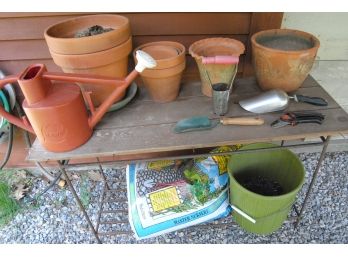 Potting Table Iron Base Tools Soil 48x28x18