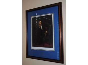 Abraham Lincoln By George Healy Framed Matted 2001 White House Historical 16 X 20 University Of Toronto