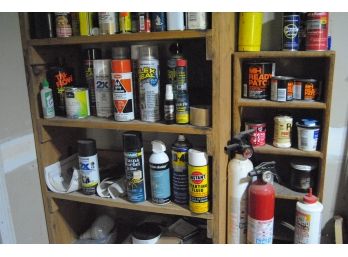 Garage Shelves Stain, Propane & Cans