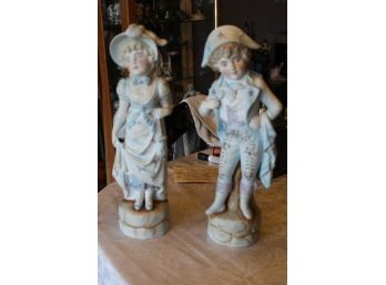 2 Bisque Figurines