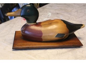 Ron Fisher Carved Painted Duck Decoy