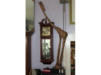 Large Wood Carved Giraffe