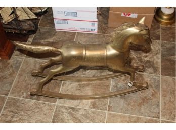 Brass Rocking Horse