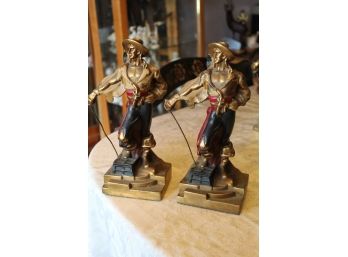 Armor Bronze Pirate Bookends