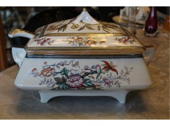 Antique English Soup Tureen With Registry Stamp