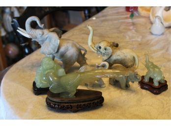 Mostly Carved Stone Animals