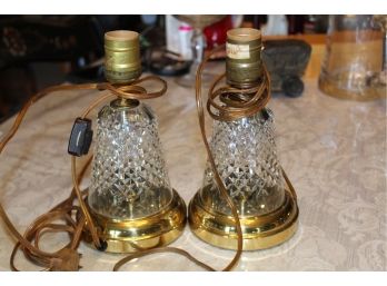 Waterford Crystal Lamps Pair