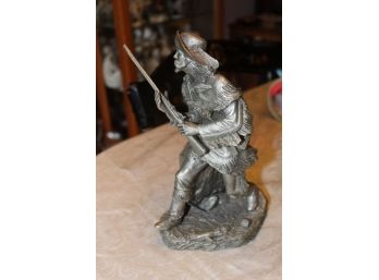 Franklin Mint Silent Foe Pewter Figurine