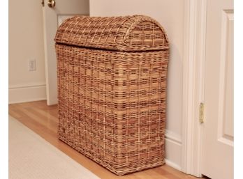 Wicker Hamper With Lid