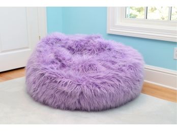 POTTERY BARN Himalayan Faux Fur Beanbag Chair