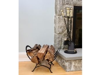 Chimney Set With Log Holder