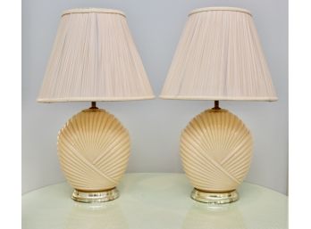 Pair Of RETRO Lamps With Cone Shades