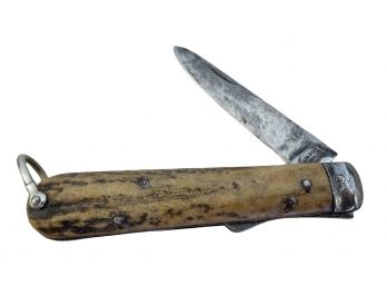 Antique JG Dodd Folding Knife With Bone Handle (C)