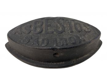 Antique Asbestos Brand Cast Iron Sad Iron (H)