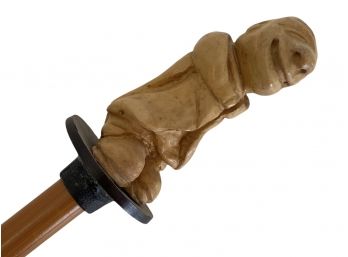 Primitive Carved Walking Stick Cane (M)