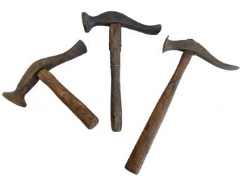 Three Antique Claw Hammers (D)