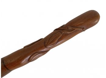 Primitive Carved Walking Stick Cane (E)