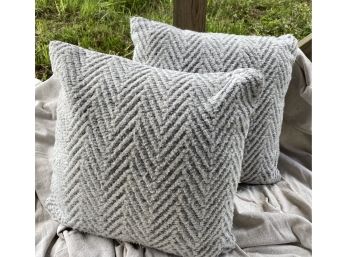 Herringbone Chenille Accent Pillows