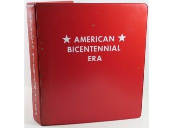 American Bicentennial Era Stamp Album - From Herrick Stamp - Nations Salute The US -- 75 Completed Pages