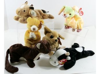 LOT OF 6 TY BEANIE BABIES - NEW WITH TAGS
