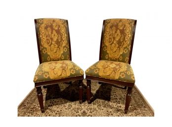 Vintage Tapestry Side Chairs