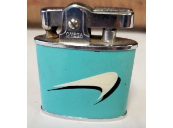 Vintage Cigarette Lighter By Omega Super Lighter By YBC, Japan:  A Pack Of Newport Cigarettes - White Swoosh