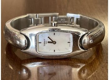 Swiss Made Ladies Tissot Mother Of Pearl Face & Stainless Steel Watch 1853