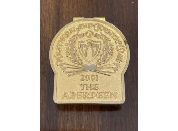 Westmoreland Country Club 2001 The Aberdeen Gold Tone Money Clip