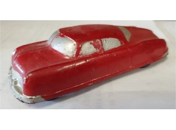 Vintage ARCOR Toy - Safe Play Red Rubber Sedan Car. Circa 1940s-1950s