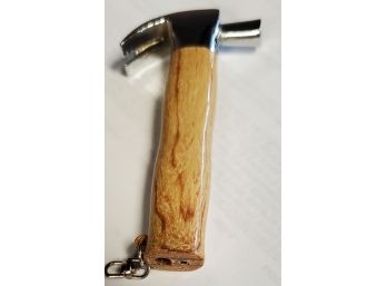 Vintage Cigarette Lighter In A Fun Form: A Simulated Wood Handle Hammer