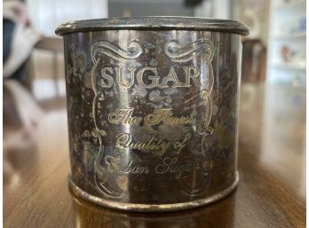 Vintage Silver Plate Counter Top Cuban Sugar Container