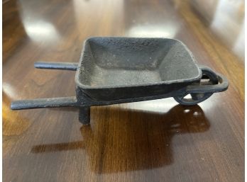 Vintage Cast Iron Desk Top Wheel Barrow