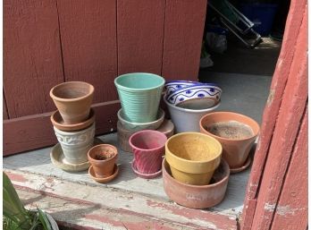 Group Of Planters And Flower Pots