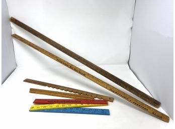 Five Vintage Rulers