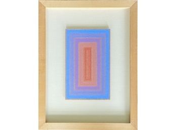 Richard Anuszkiewicz Original Signed Op Art