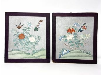 Pair Of Hand Colored Asian Prints