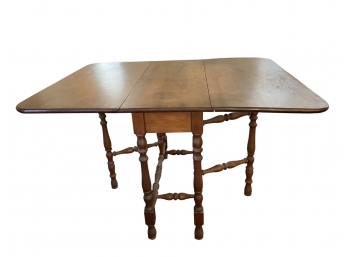 Vintage Wooden Drop Leaf Gate Leg Table