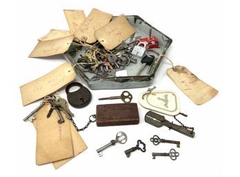 Collection Of Vintage And Antique Keys