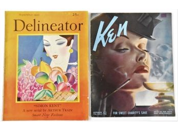 Magazines With Phenomenal Artwork:  Ken (Sep 8, 1938) And  Delineator  (Sep 1927)