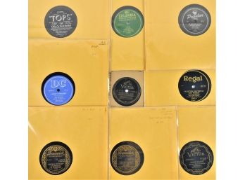 Records - 78 RPM -  Popular Tunes Twenties To Fifties (9 Records)