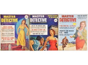 Magazines -  True Detective - 3 Issues From 1960 With ILLUSTRATED COVERS