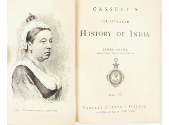 Book -   Cassell's History Of India In Two Volumes - C1870 - 1890 (undated)