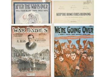 Sheet Music - Large Format - Early WWI Propaganda From Tin Pan Alley  1916 And 1917nd 1913