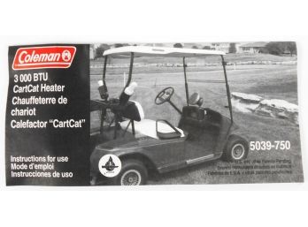 Sports Equipment - GOLF Cart Heater By Coleman