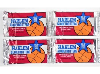 Cards - Basketball - 1992 Harlem Globetrotters - 4 Packs - 10 Cards Per Pack