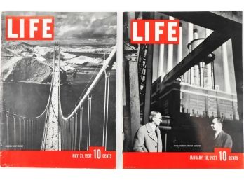 Magazine - Life - 1937 Jan 18 And  May 31 (first Year) - Golden Gate Bridge Construction, Rise Of Nazis ...