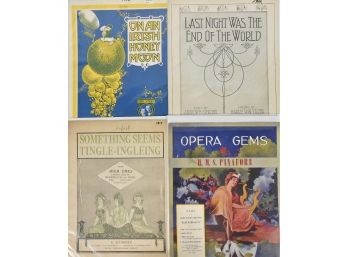 Sheet Music - Large Format - Musicals And Vaudeville Reviews From 1911 To 1913