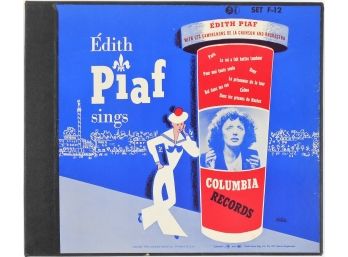 Records - 78 RPM -  Edith Piaf - 4 Discs In Binder