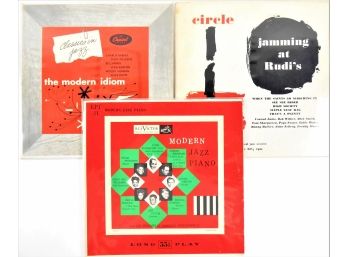 Records - 33 RPM - 10' Jazz - 3 Rare Groundbreaking Hi-fi Albums From Early Fifties