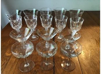 Mixed Lot Of Crystal And Glass Stemware, 16pc Lot